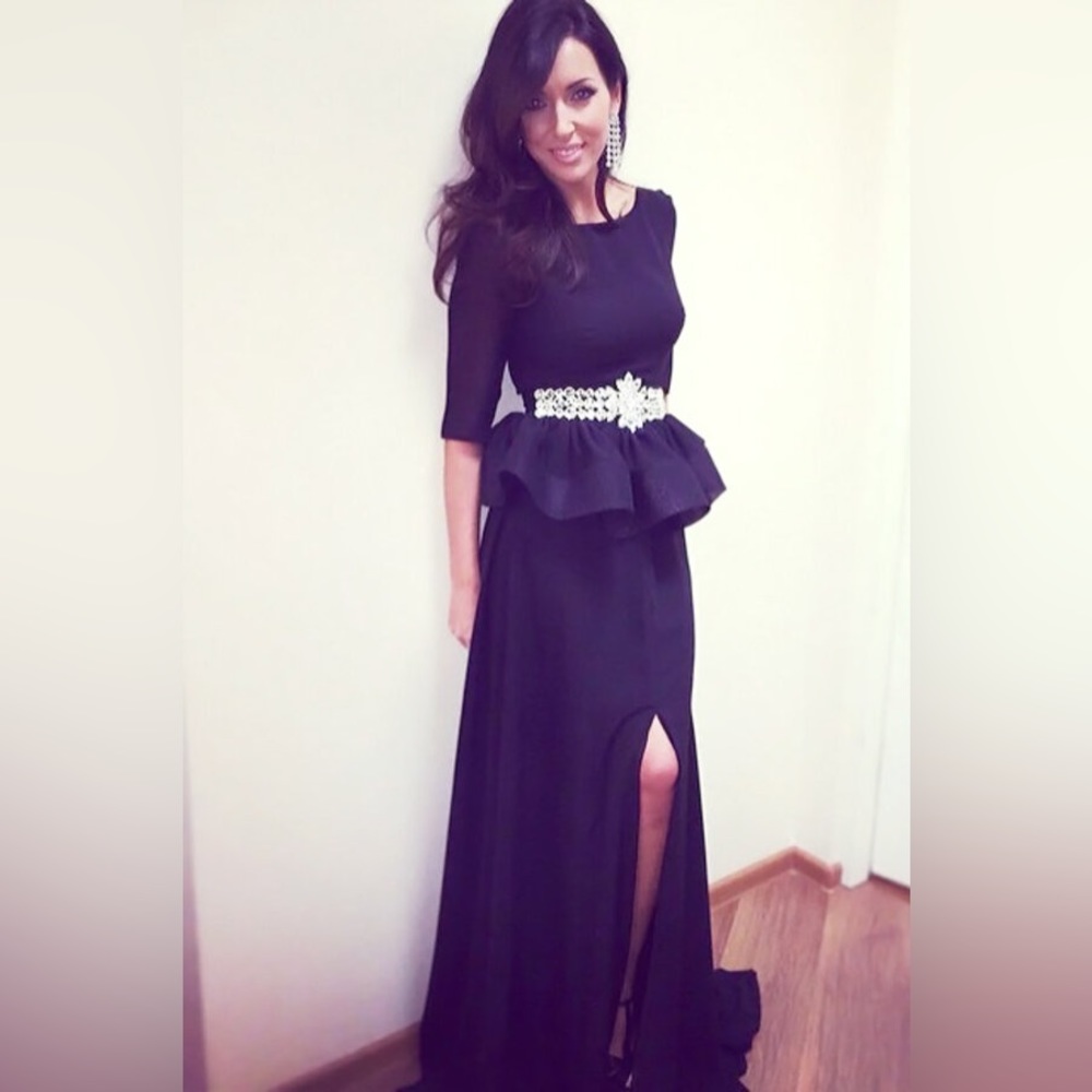 LN Fashion Brand new peplum gown size S